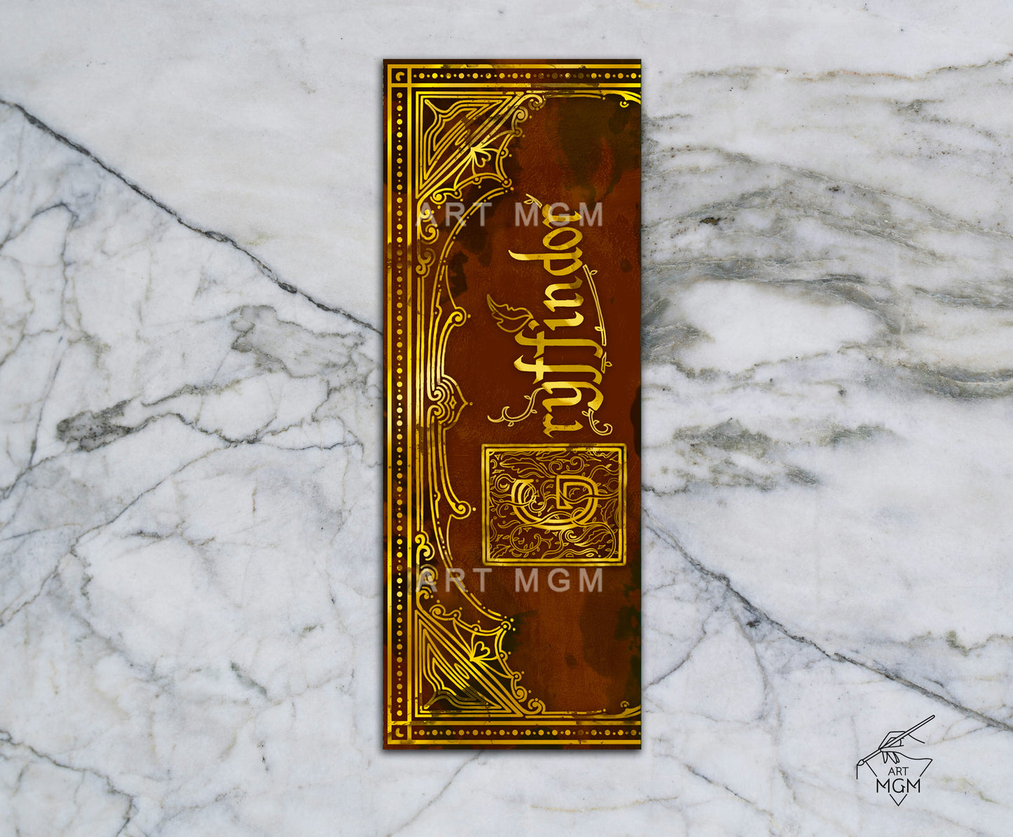 BOOKMARK Hp Houses text [Unofficial Fanart Product]