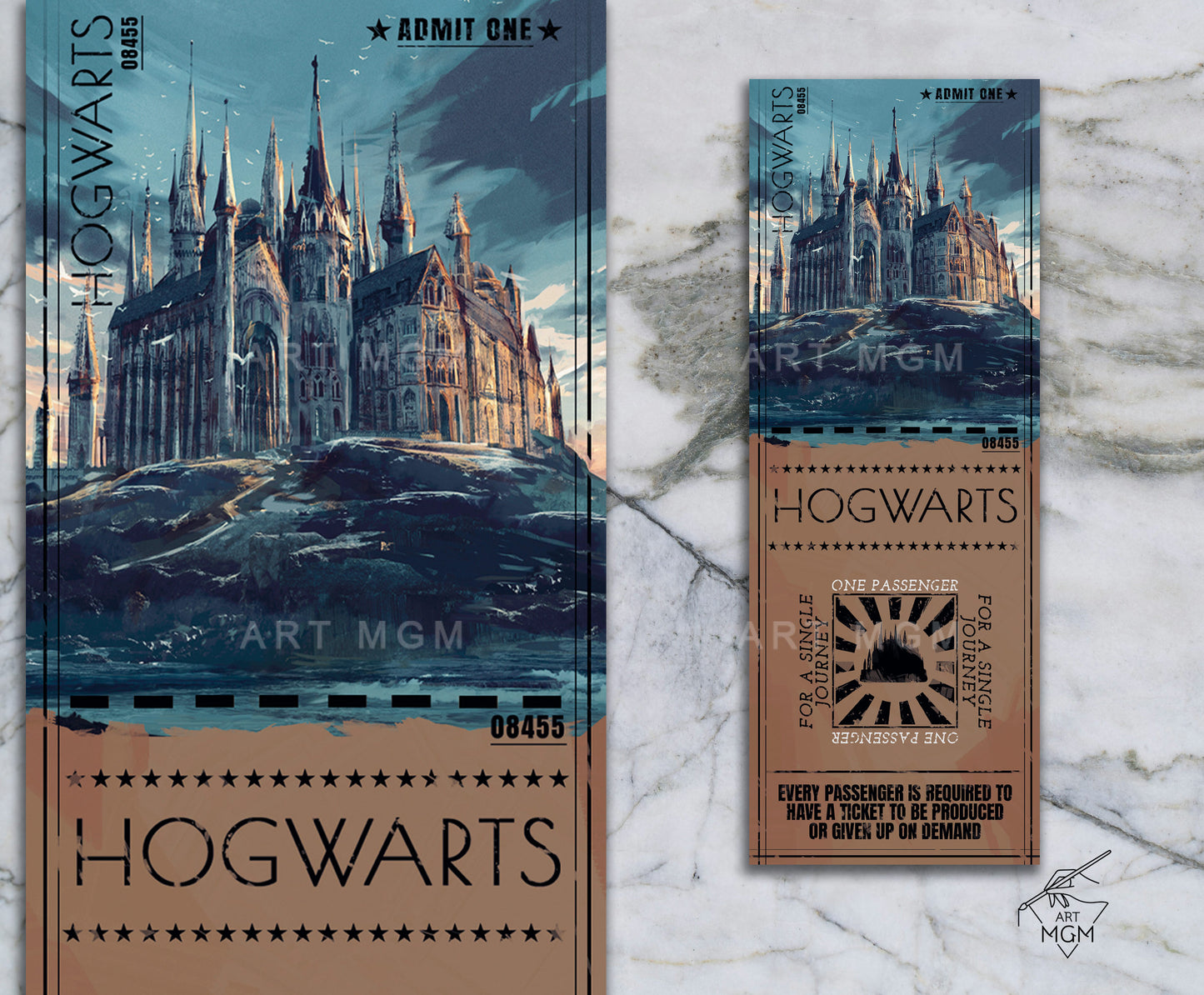 TICKET Hogwarts [Producto Fanart no oficial]