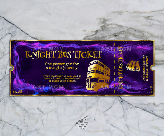 TICKET Knight Bus HP [Producto Fanart no oficial]