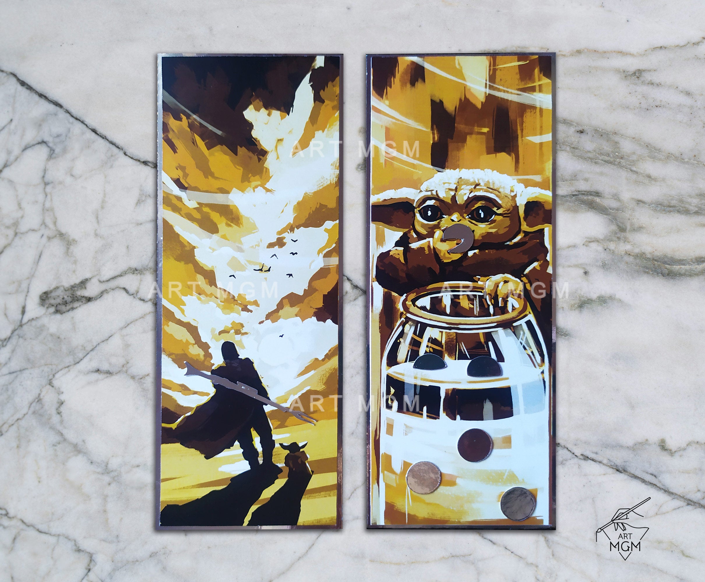 METALLIC BOOKMARKS Mandalorian [Unofficial Fanart Product] – Art Mgm