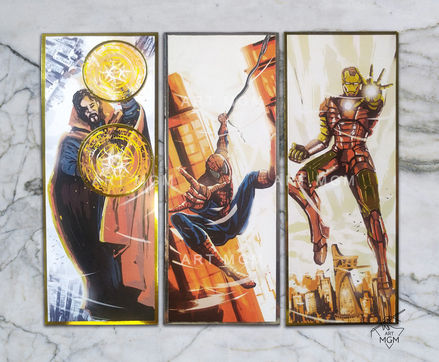 Marvel METALLIC BOOKMARKS [Unofficial Fanart Product]