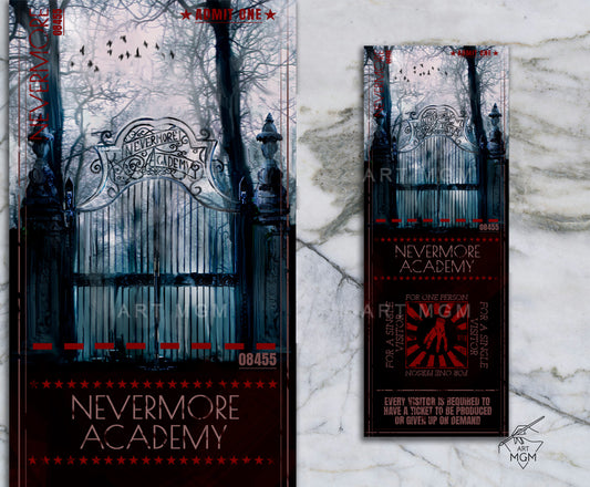 TICKET Academia Nevermore [Producto Fanart no oficial]