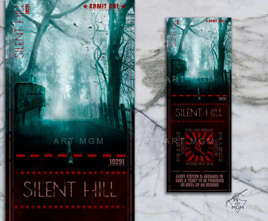 TICKET Silent Hill [Producto Fanart no oficial]