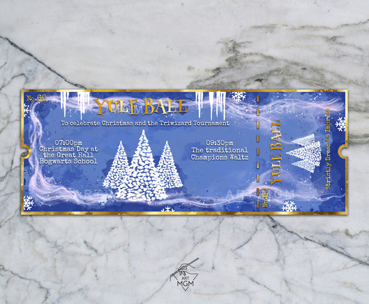 TICKET Yule Ball HP [Producto Fanart no oficial]